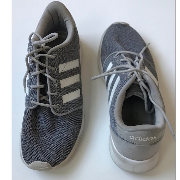 Adidas Cloudfoam Racer Women’s Gray Sneakers Running Shoes Size 8.5 - Picture 2 of 8